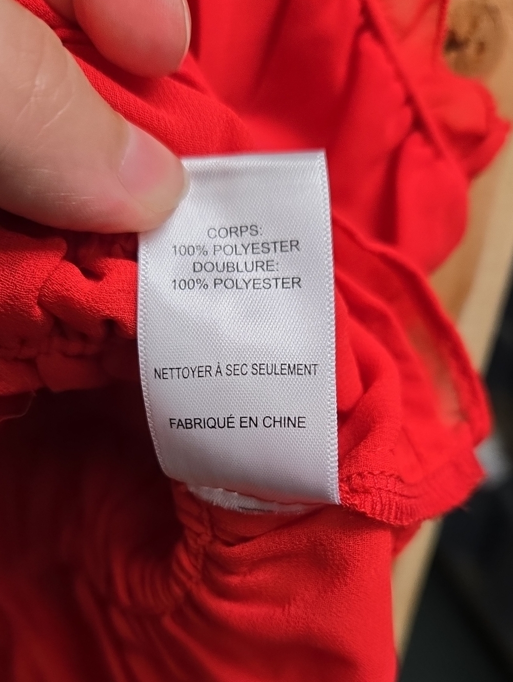 ASTR The Label Size S Red Cropped Ruffle Top - Picture 5 of 5